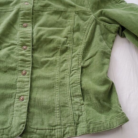 Vinrage AMI Green Corduroy Jacket XL Boho - Picture 5 of 11